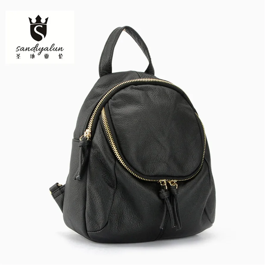 Fashion Women Backpack High Quality Genuine Leather Backpacks For Teenage Girls Bags School Shoulder Bag Female