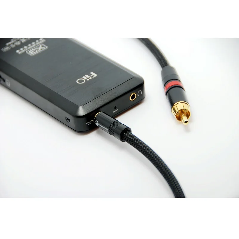HIFI Mini Jack Cavo Audio Da 3.5mm A RCA Per Telefono Cellulare Cuffie Latop TV Amplificatore DVD Soundbox Cavo Placcato Argento - Foto 8