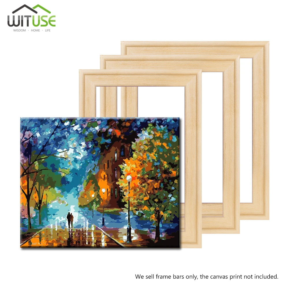 woden diy canvas prints frame stretcher bar oil painting diy assembly wooden strip kit for oil painting(a frame need 4pcs bars