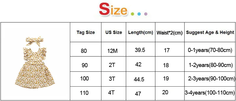 Toddler Baby Girls Vintage Ruffles Floral Dresses with Knot Headband Kids Summer Fly Sleeve Princess Dress Children Sundress (8)