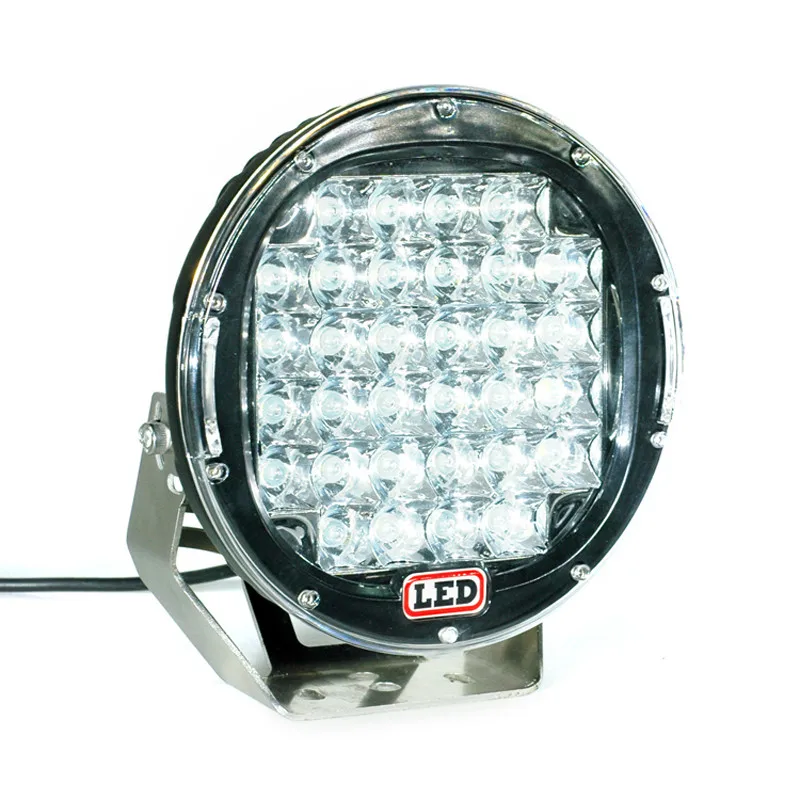 9inch 96w Black Red Round Spot LED Work Light for Offroad Truck Car ATV SUV Jeep Boat 4wd ATV Driving Lamp (4)