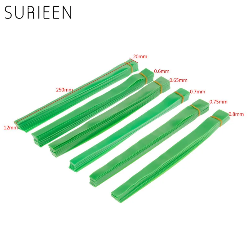 SURIEEN 10PCS Natural Latex Slingshots Flat Rubber Bands Band Hunting Slingshot Catapult 0.55mm/0.6mm/0.65mm/0.7mm/0.75mm/0.8mm