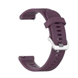 Sports Soft Silicone Replacement Watch Band Strap - Premium Smart Watch Bracelet Accessory - forerunner 245 (Deep purple)