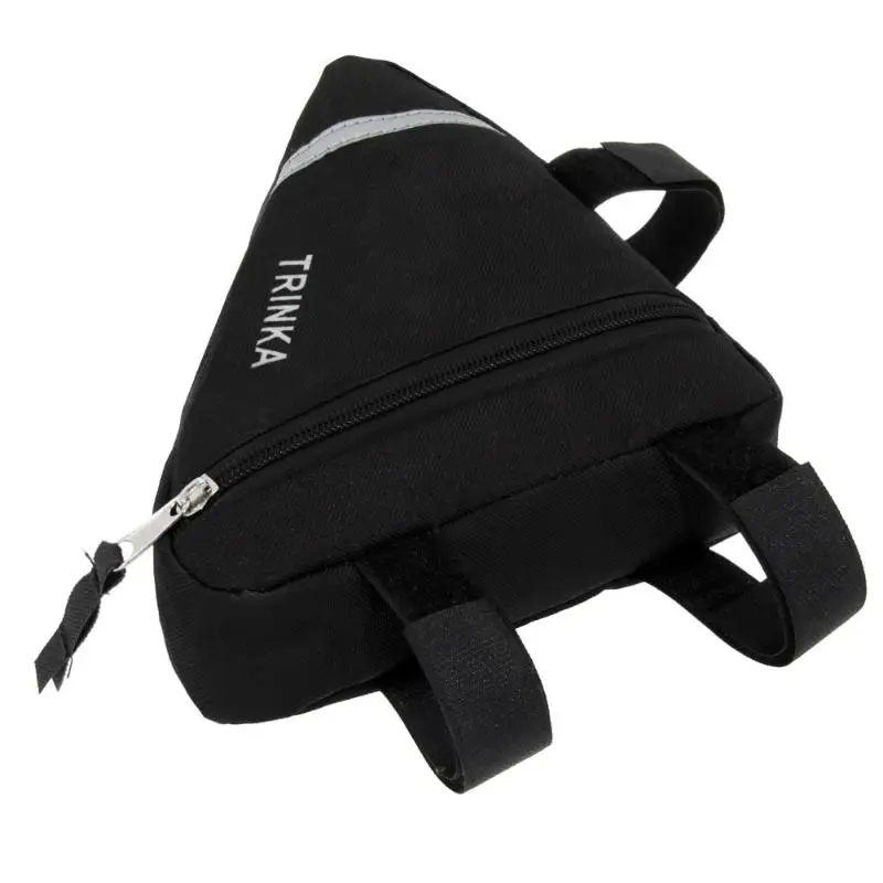 Discount Waterproof 1.5L Outdoor Triangle Cycling accessories Bicycle Front Tube Frame Bag Mountain Bike Pouch Holder Saddle Bag 10