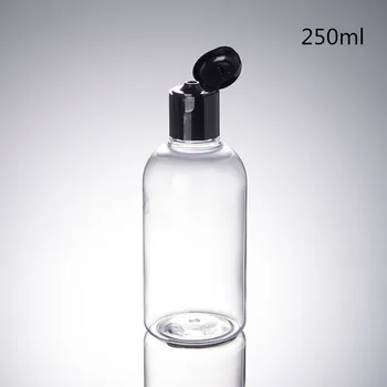 

30pcs/lot 250ml flip lid bottle Plastic packaging bottle Sample sample bottle