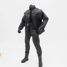 1/6 Scale Accessories Female Clothes Black Leather coat set Uniforms For 12 1/6 Scale Accessories Female Clothes Black Leather coat set Uniforms For 12