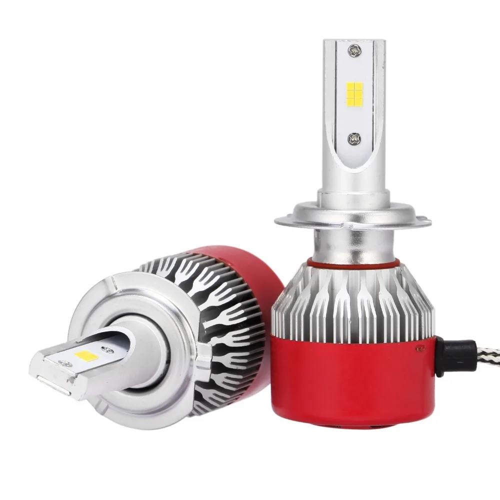 H7 Headight Bulbs 6500K CSP CREE Chips Auto LED Xenon Conversion Bulb