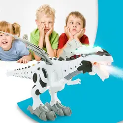 Динозавр игрушки для детей спрей освещение движущийся Электрический динозавр механический Птерозавр мир динозавров Рождественский