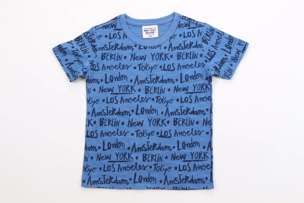США о-образным вырезом летний limited бренд Хлопчатобумажные футболки для мальчиков с принтом Футболка для мальчиков с буквенным принтом для мальчиков, детская одежда с короткими рукавами для мальчиков футболка
