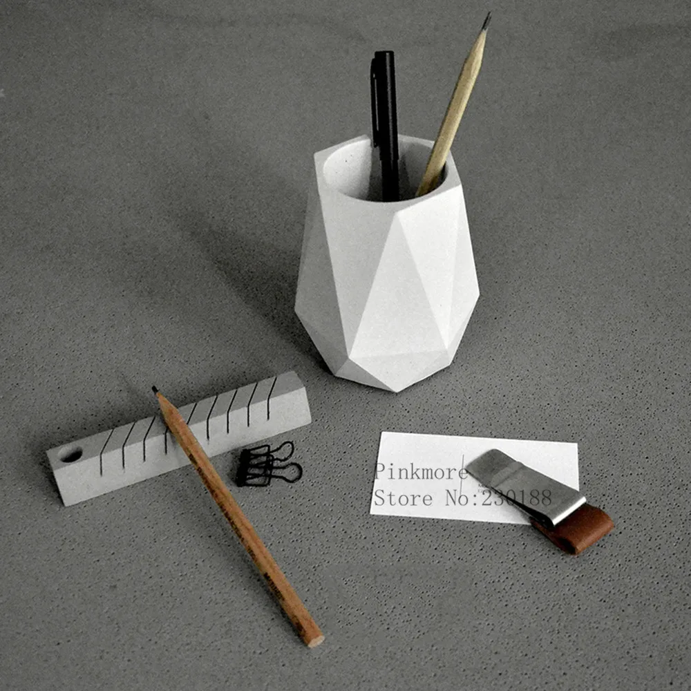 concrete vase mold pen container holder molds cement Pot moulds Pen