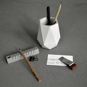 

concrete vase mold pen container holder molds cement Pot moulds Pen holder Resin Molds