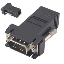 2018 VGA Extender Мужчина к LAN CAT5 CAT6 RJ45 женский сетевой кабель Adapter Kit