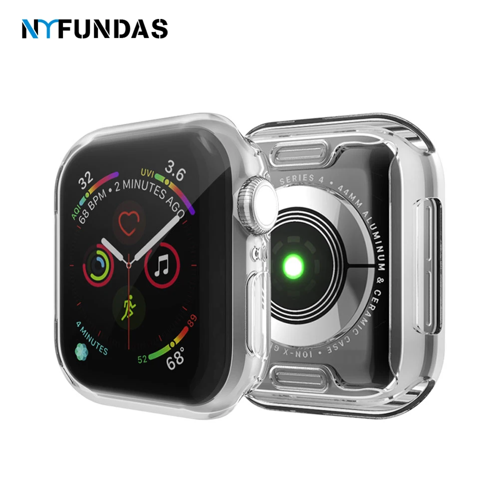 

NYFundas case for apple watch 4 40MM 44MM 360 Degree Ultra-Thin screen protector tpu cover for apple watch series 4 accessories