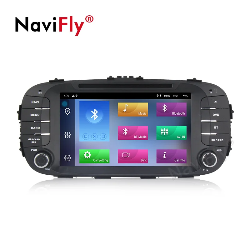 Cheap Android 9.1 Car dvd radio For Kia Soul 2014 2015 2016 2017 Multimedia video Player Car Stereo Headunit WIFI RDS FM SD HD1024*600 1