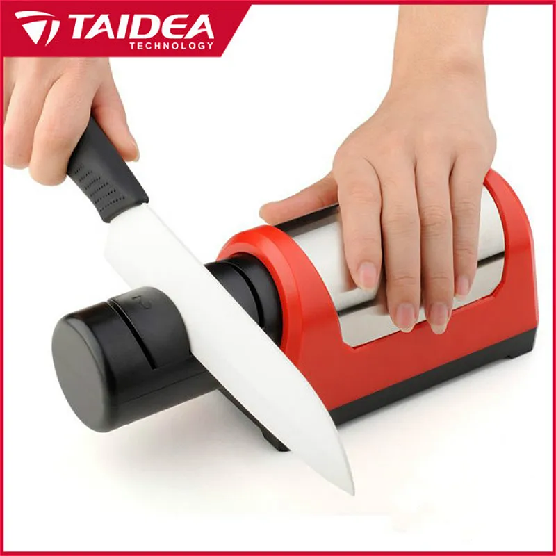 TAIDEA Top Level T1031D Electric Diamond Steel Sharpener With 2 Slot For Kitchen Ceramic Knife h5