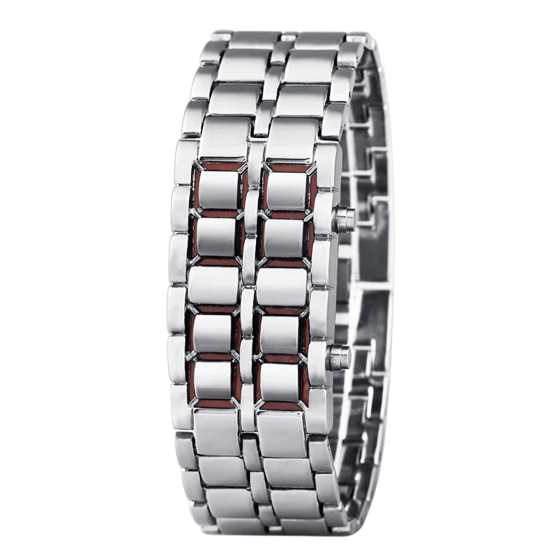 top high quality water-proof luminous alloy wristwatch bracelet wristband 