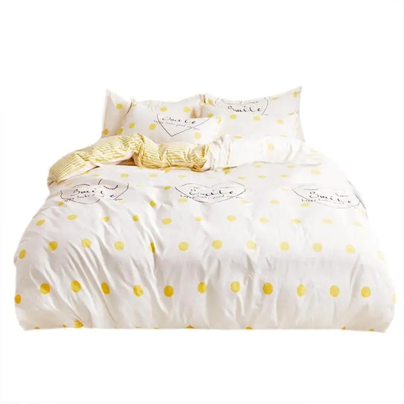 4 шт., хлопковый комплект постельного белья с алоэ вера, простое удобное одеяло с принтом, пододеяльник, простыня, наволочка, минимализм, пододеяльник - Цвет: 05