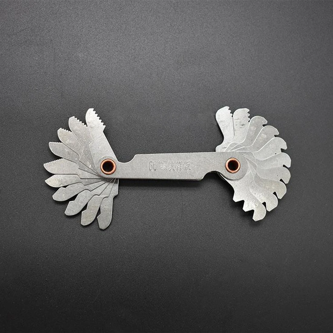 

Hot Sale 60 Degree Thread Measuring Gage Dual Head Metric Screw Pitch Gauge For Measuring Tool