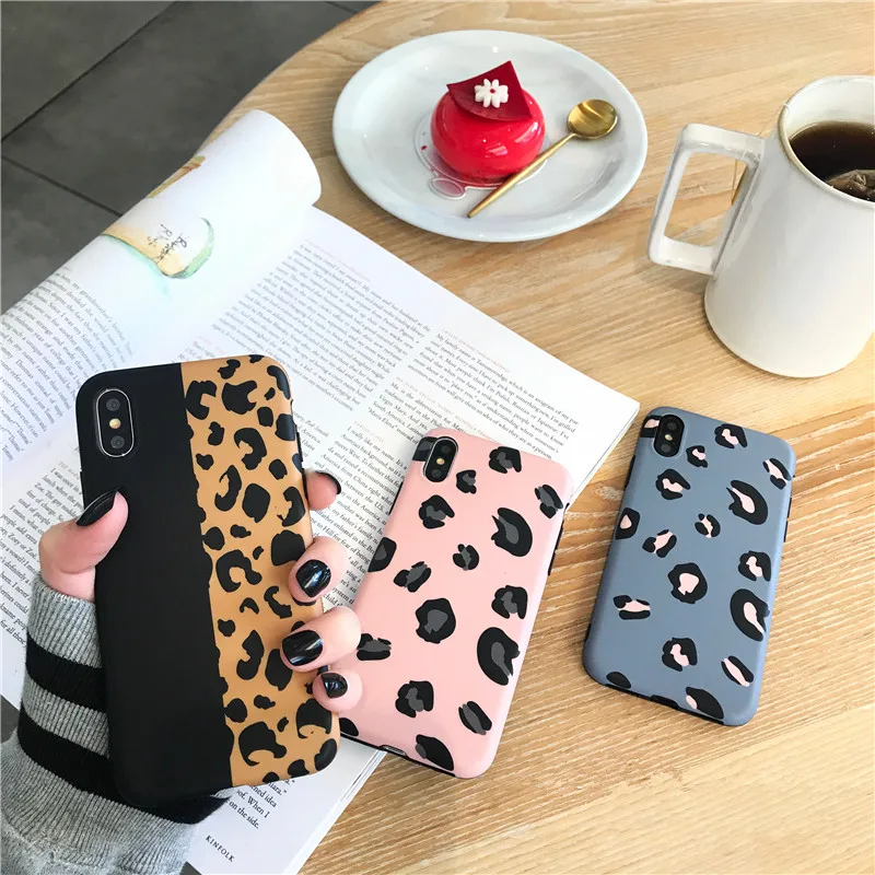 

luxury Leopard Print Phone Case For iphone X XR XS Max Case For iphone 6 6s 7 8 plus Back Cover Luxury Soft Cases Colorful Capa