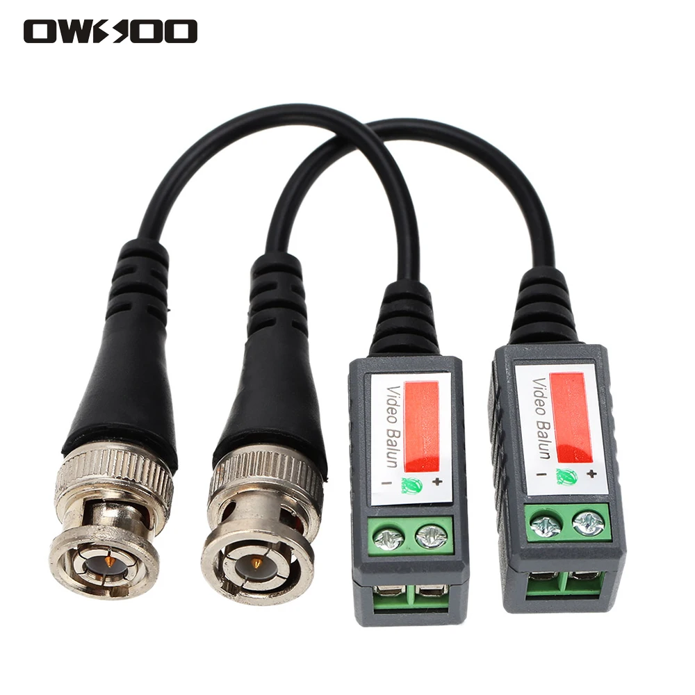 Twisted CCTV Video Balun Passive Transceivers 2000ft Distance UTP Balun