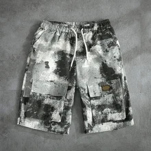 Летние новые корейские рабочие камуфляжные пять точек пляж большого размера дикие студенческие мужские плюс толстые повседневные шорты M-5XL
