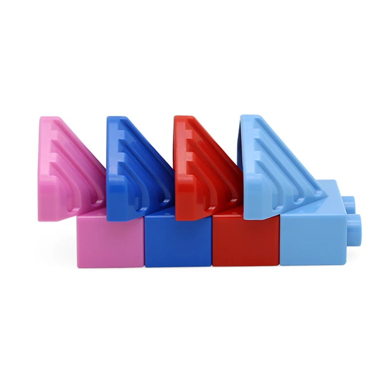 DIY Big Size Railway Cross Train Track Building Blocks Compatible Duploe Classic Car Accessories Sets Bricks Parts Toys for children (2)
