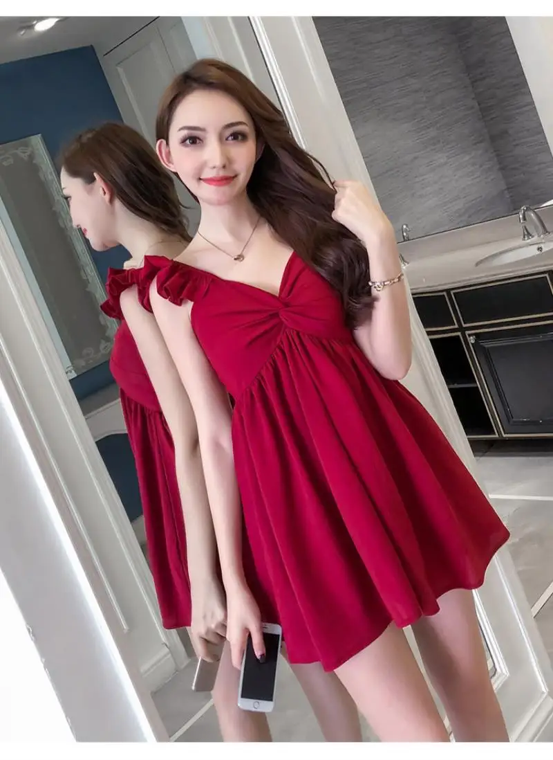 2018 NEW   Arrivals Women Summer Sexy night shop with high waist and back holiday sling dress Mini  Paty Dress Free shipping
