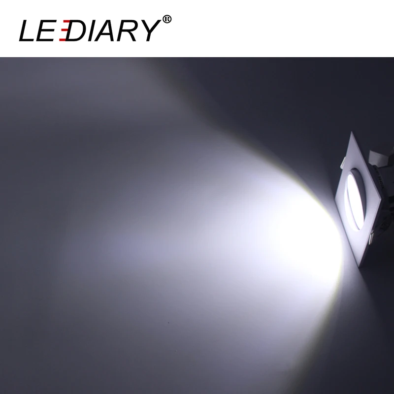 LEDIARY 10 шт./лот COB светодиодные Белые квадратные светильники 100 220 В 5 Вт 75 мм