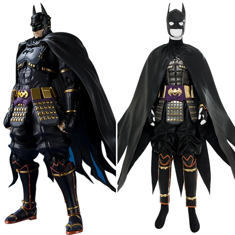 Бэтмен: DC Comics 2018 костюм Бэтмена из фильма ниндзя косплей с накидкой и маской