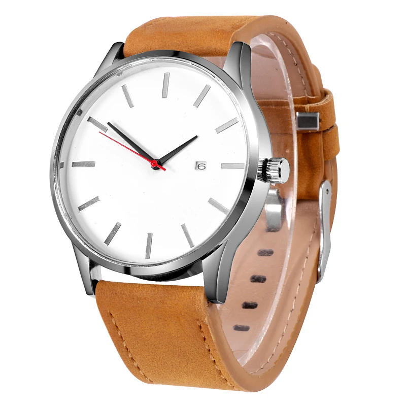 Мужские часы спортивные минималистичные часы для мужчин наручные часы кожаные часы Relojes erkek kol saati relogio masculino часы для мужчин
