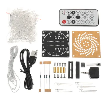 

NEW DIY Little Colorful LED Light Cube Canton Tower Suite IR Remote Control Electronic Kit Module