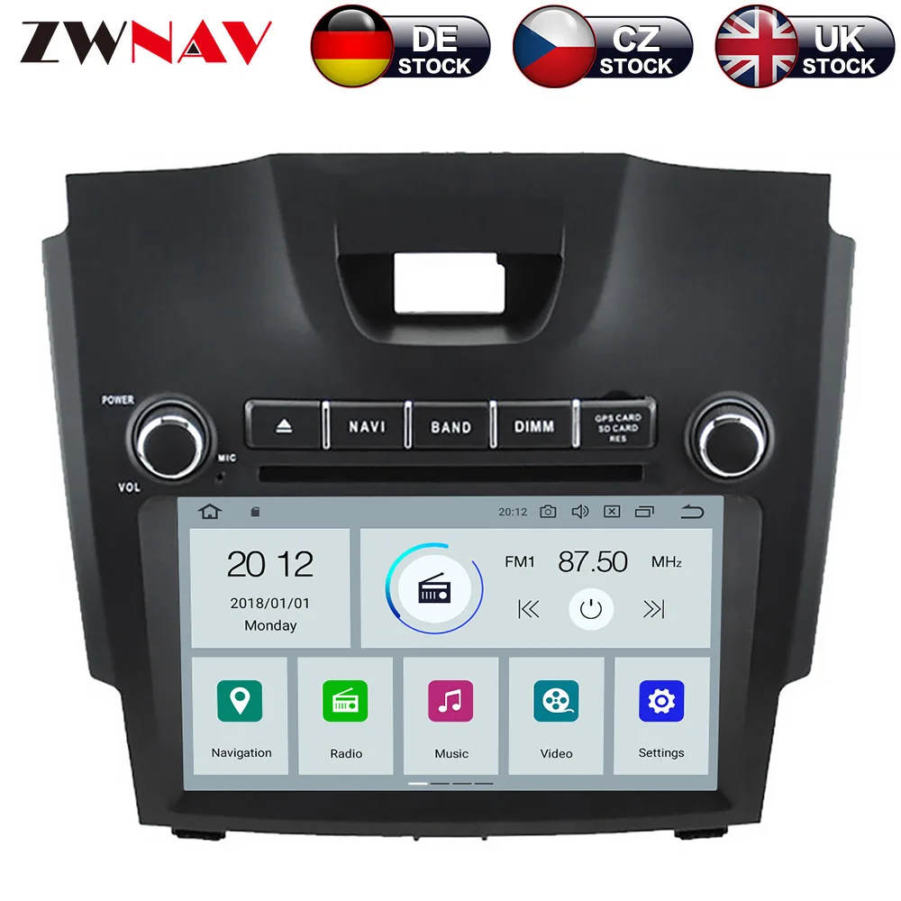 

ZWNAV Android 9.0 Car DVD Player For Chevrolet/Chevy/Holden/S10/TRAILBLAZER/ISUZU D-MAX Radio Ibiza GPS with Mirroring link RDS
