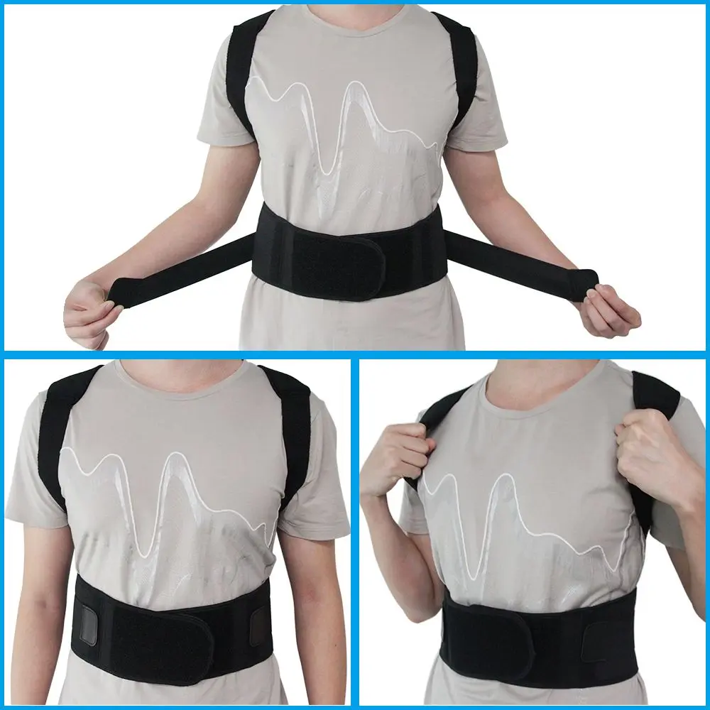 Бандаж для спины, ортез, поддержка осанки, поддерживающий пояс, мужской и женский плечевой Поясничный Пояс для коррекции спины