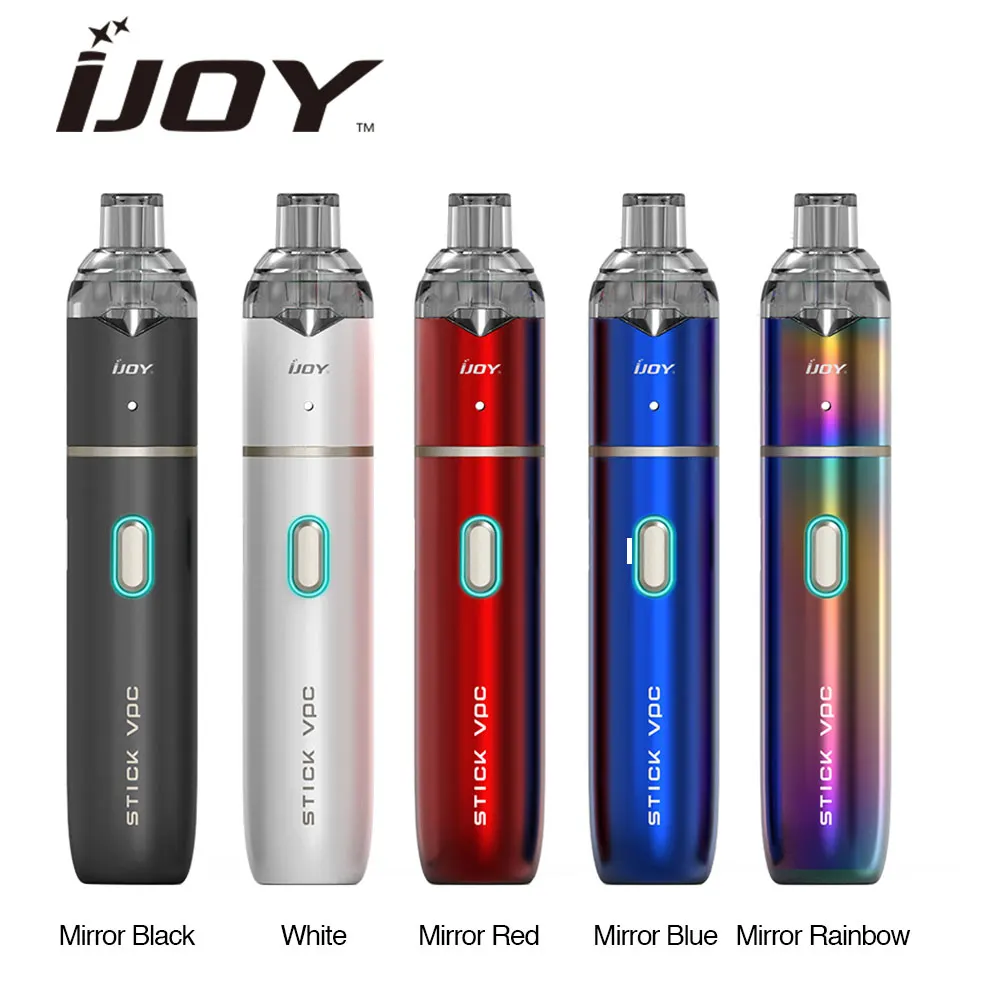 

100% Original IJOY STICK VPC Pod Kit 1100mAh Max 15W Output & 1.6ml Capacity Tank Capacity Electronic Cigarette Vaping Pen Kit
