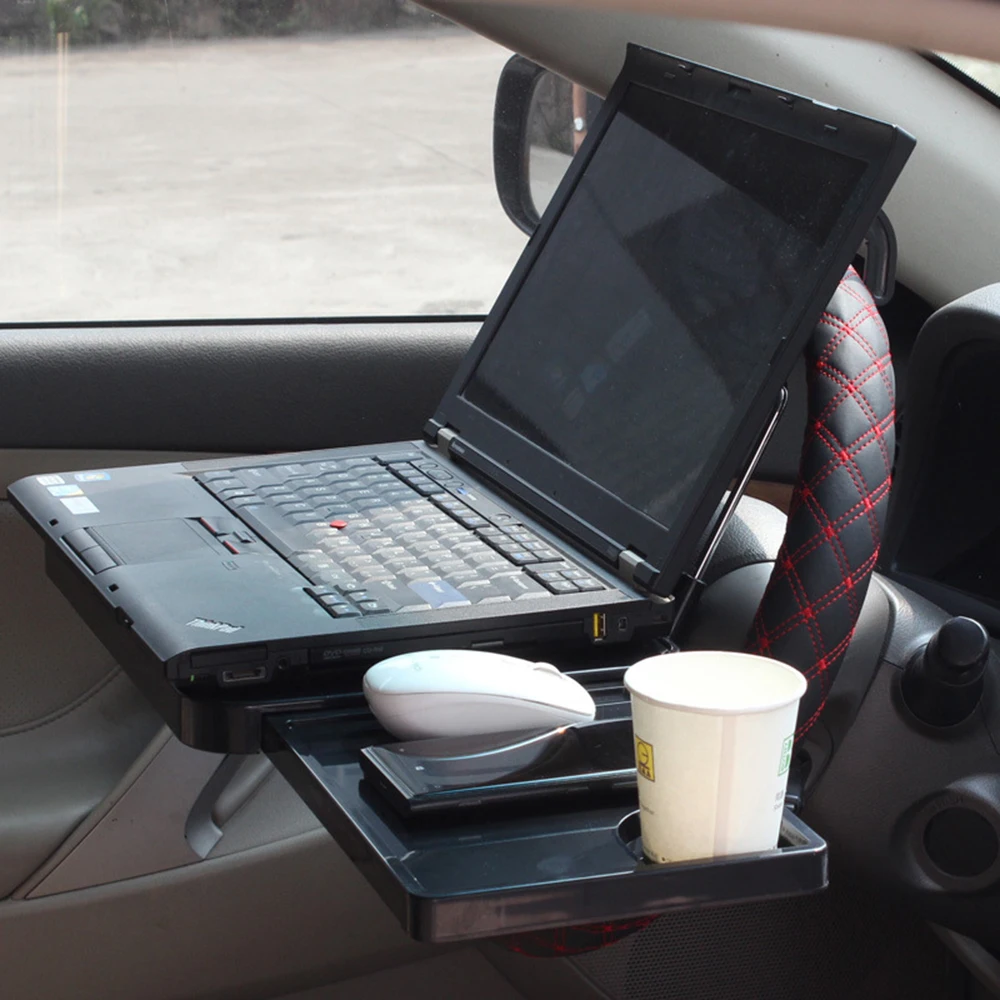 Multifunctional Car Laptop Desk Computer Tray Fold Down Steering