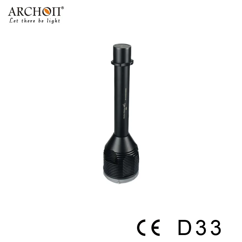 Светодиодный фонарик ARCHON W39 D33 для дайвинга подводный фонарь с аккумулятором 26650 30