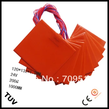 

Flexible Silicone Heating Pad 275*275mm for 3D Printer 24V 250W Adhesive, NTC 100K