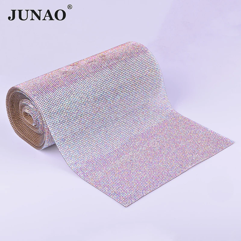 Junao 5 Yard Crystal Ab Hotfix Strass Mesh Trim Clear Glas Chain Crystal Stof Applicaties Strass Band Voor Diy Jurk ambachten Junao 5 Yard Crystal Ab Hotfix Strass Mesh Trim Clear Glas Chain Crystal Stof Applicaties Strass Band Voor Diy Jurk ambachten