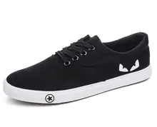 High Quality Men Canvas Shoes 2016 Fashion High top Men’s Casual Shoes Breathable Canvas Man Lace up Brand Shoes Black