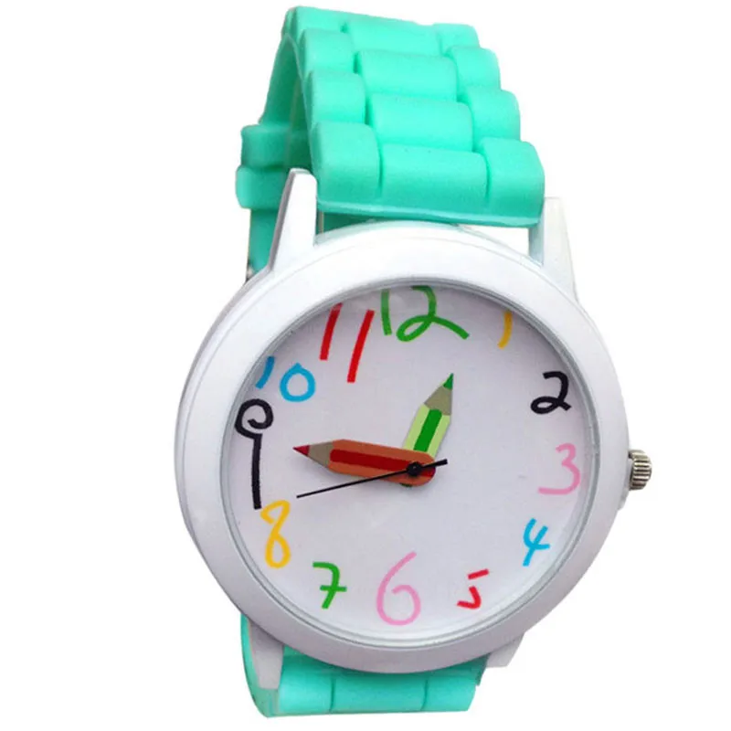 Женские Модные кварцевые унисекс для мальчиков и девочек, красивые студенческие Универсальные часы, женские часы, детские часы, Reloj Mujer& A - Цвет: D