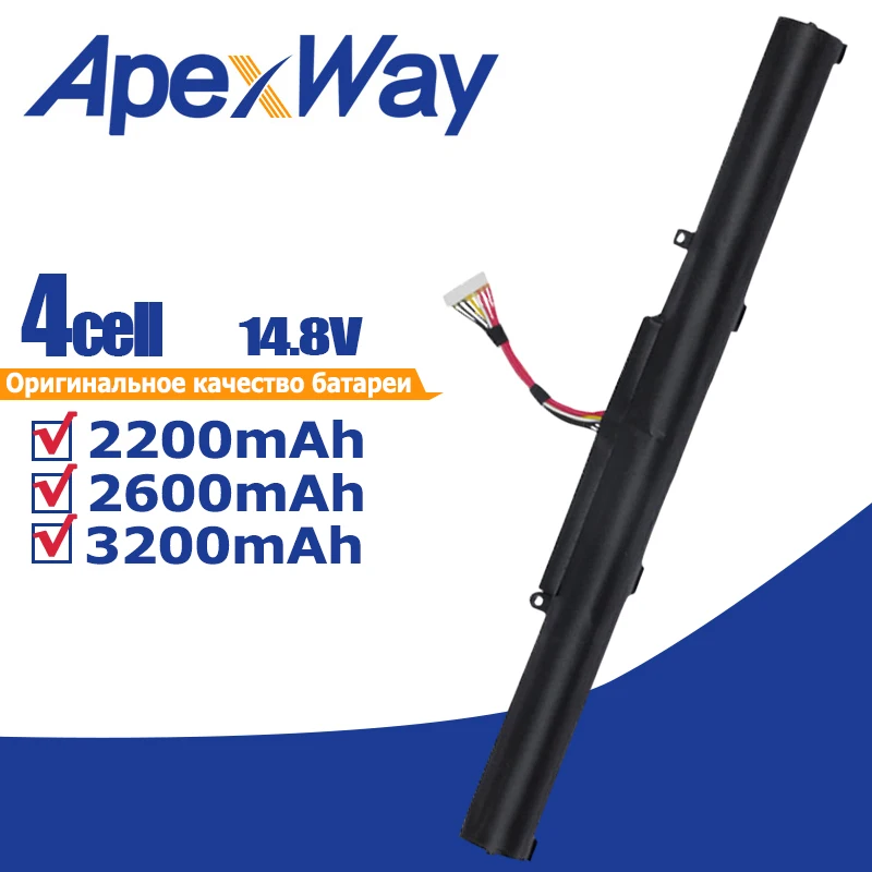 ApexWay 14,8 V 2200mAh аккумулятор для ноутбука ASUS A41-X550E A450V A450 A450J F450E F450 F450C F450JF X450E X450 X450J X751L X751M