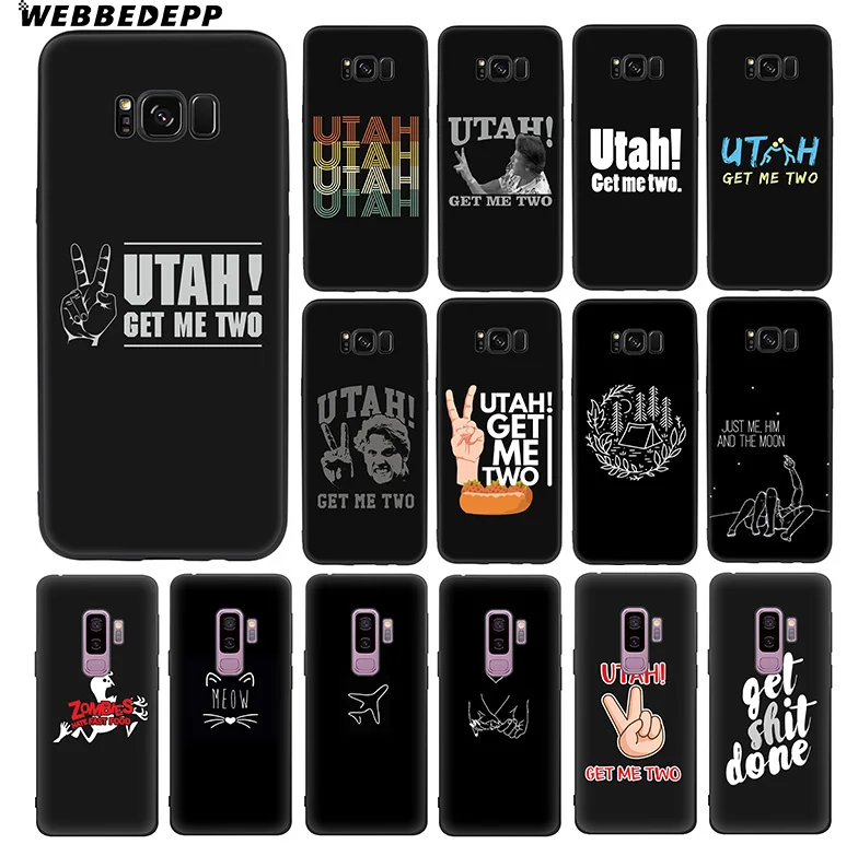 WEBBEDEPP Юта получить меня два Забавный Мягкий ТПУ силиконовый чехол для Samsung Galaxy S10