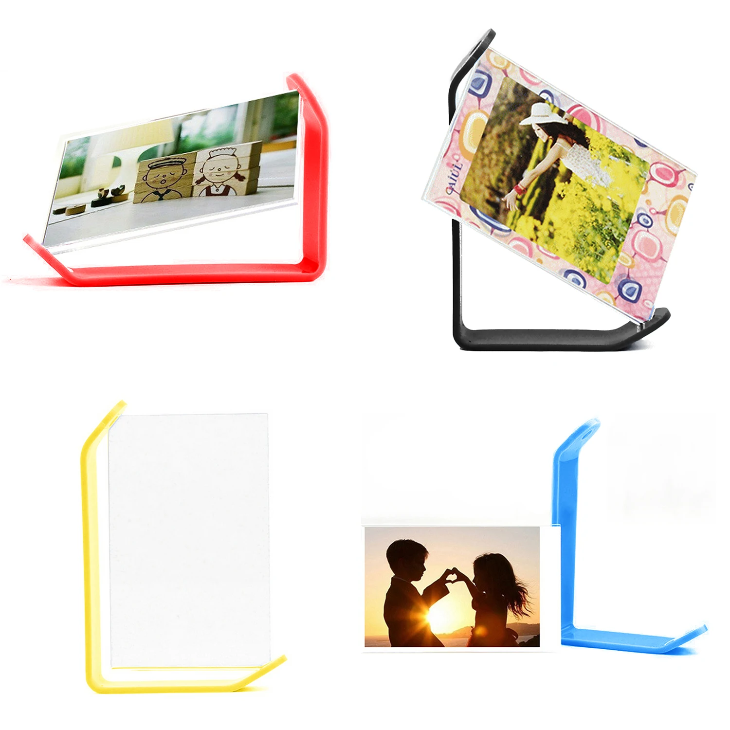 

Gosear 3 inch 360 Degree Rotatable Transparent Acrylic Desktop Photo Picture Frames for Fujifilm Instax Mini 8 8 9 7S 7SC 70 90