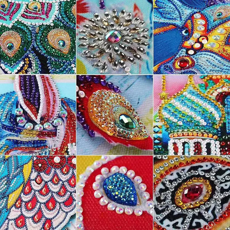 DIY Алмазная Картина Вышивка крестом милая сова вышивка стразами ручная работа