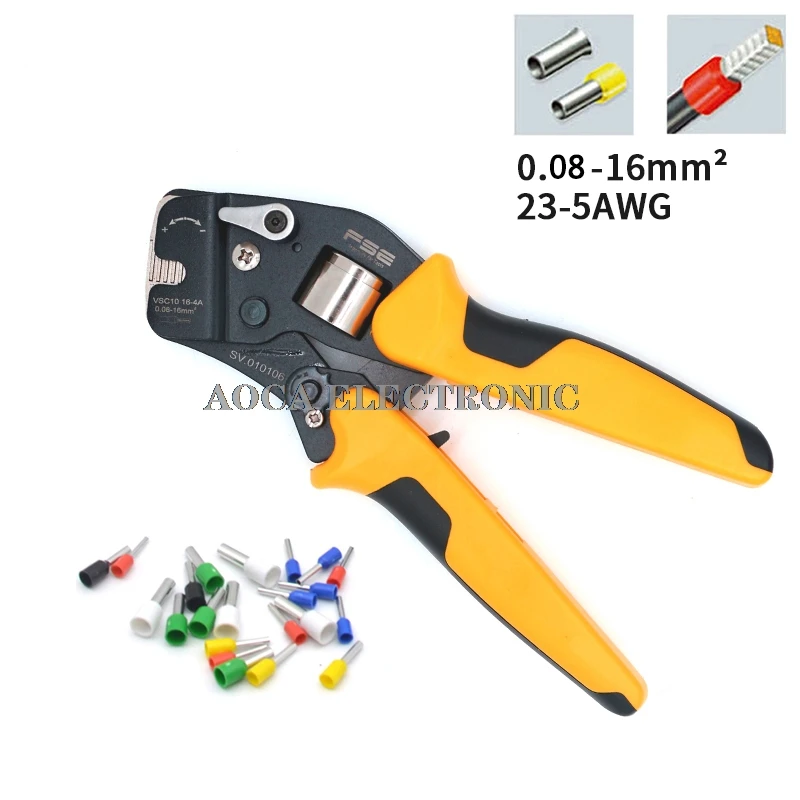 

mini-type self-adjustable crimping plier fasen tool Hand tools HSC10 16-4A Special 23-5AWG pipe clamp Tweezers Knife