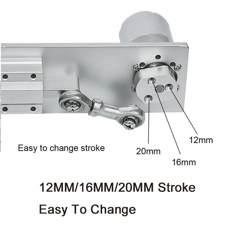 330DIY дизайн линейный привод 12 в 24 в возвратно-поступательный цикл мини DC мотор-редуктор 12/24 в 20 мм ход линейный привод для секс-машины