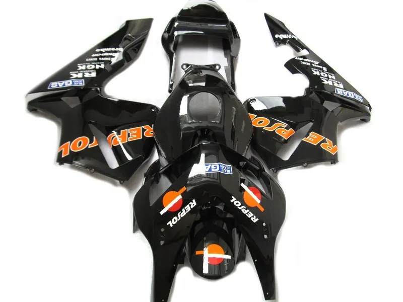 Высококачественный комплект обтекателей для Honda CBR600RR 03 04 CBR 600 RR 2003 2004 Черный