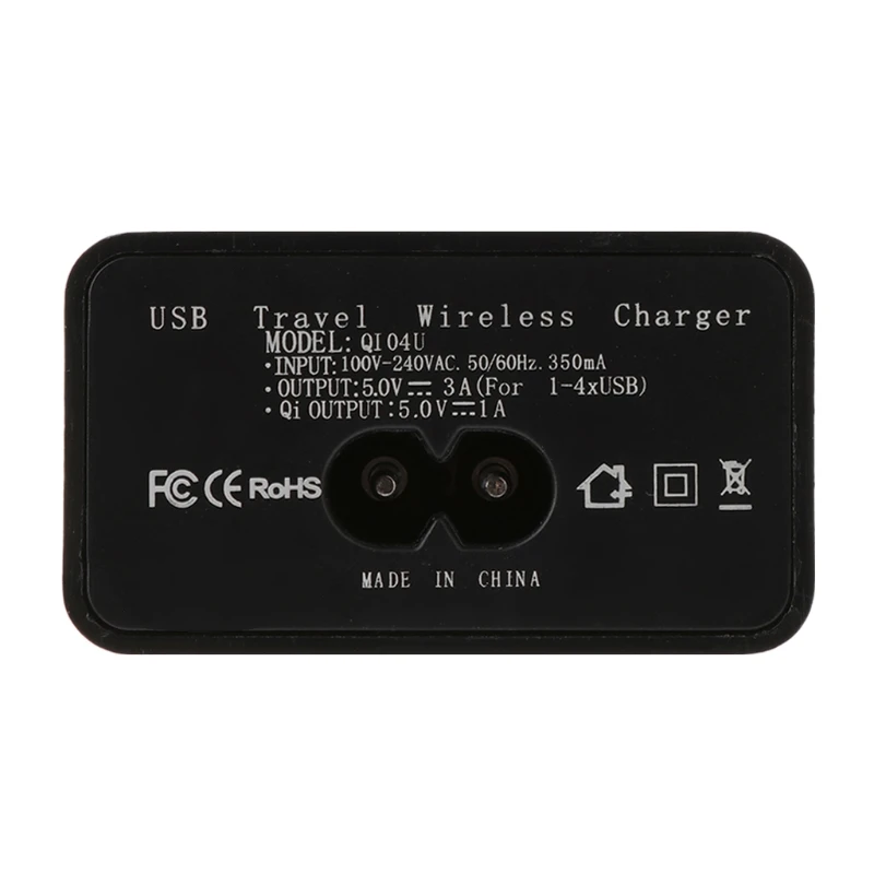 Qi беспроводной зарядный блок с 4 usb-портами зарядное устройство для iphone Huawei Xiaomi HTC
