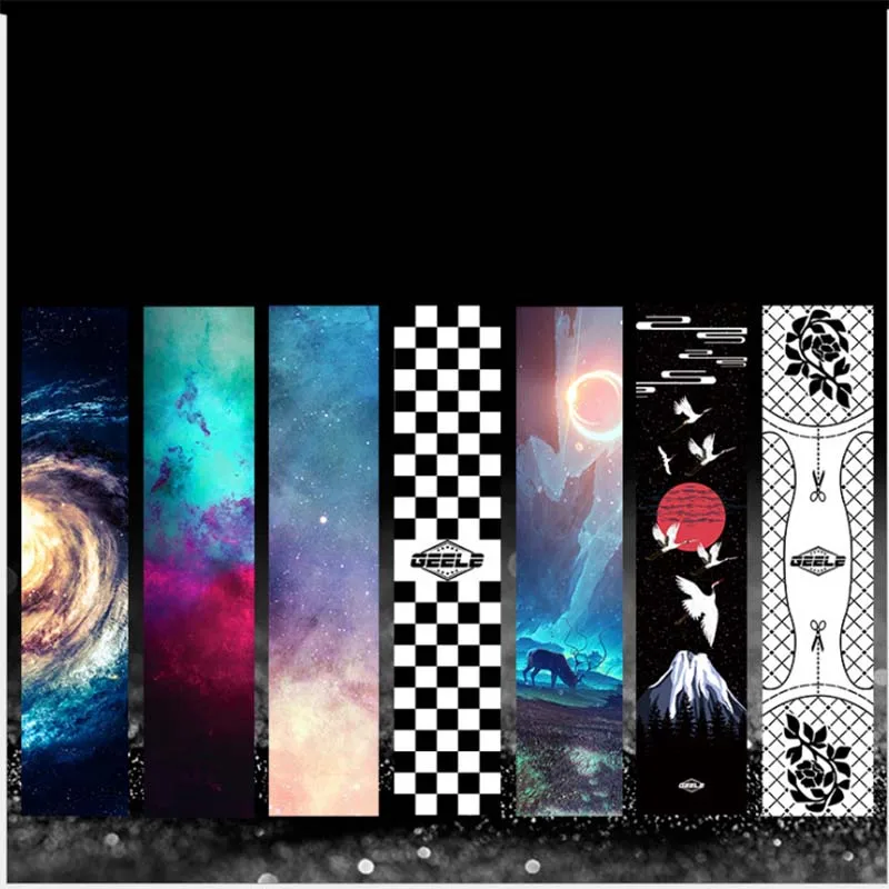 

DIY Sticker Professional Skateboard 120*25 Grip tape Multi Graphic Griptapes For Scooter Penny Board Sandpaper Skate Deck Grips