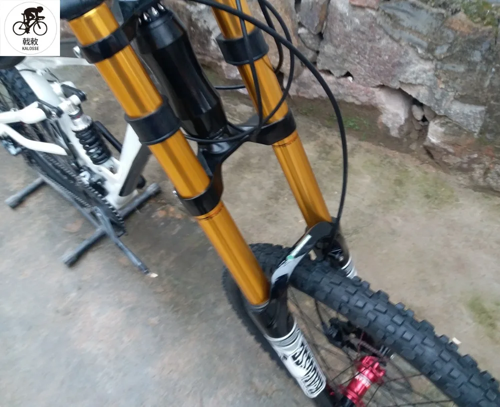 Discount Kalosse  full suspension bicycle  30  speed Hydraulic brakes   M610   mountain bicycle Downhill DH mountain bike 26*2.35inch 36